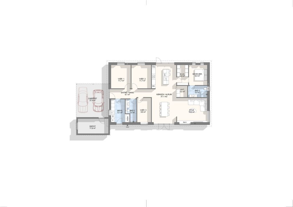 160 m²