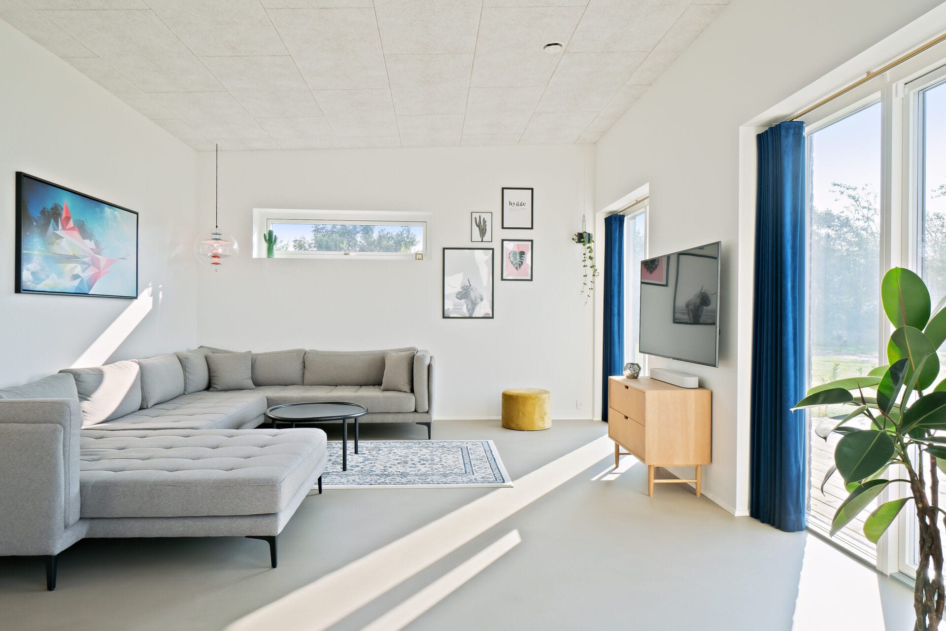 Mette og Mikkel bygger K2 Arkitec tv-stue